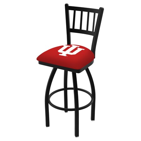 25 Blk Wrinkle Indiana Swivel Bar Stool,Jailhouse Back